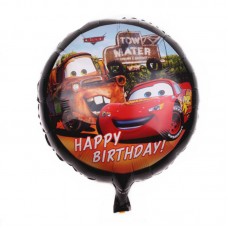 Куля фольгована кругла Тачки Маквін і Метр 