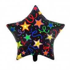 Куля фольгована зірка Конфеті 