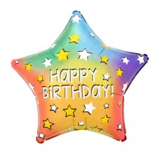 Кулька зірка Happy Birthday